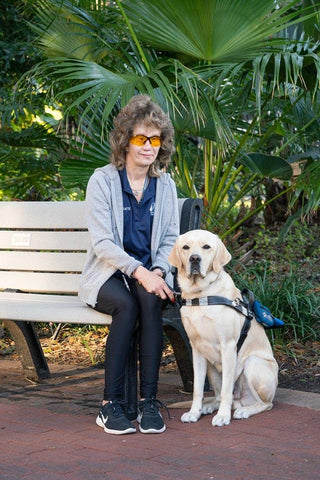 Anne’s guide dog named B-Mac