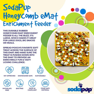 Honeycomb Design Emat Enrichment Licking Mat - Small