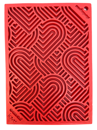 Heart Design Valentine Enrichment Lick Mat: Large