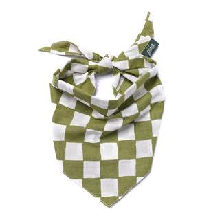 Checkmate Dog Bandana: M