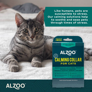 ALZOO Plant-Based Calming Collar for Cats, 30 Days
