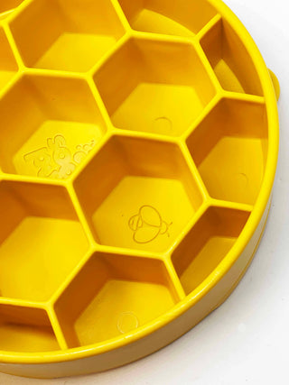 Honeycomb Design eBowl Enrichment Slow Feeder Bowl for Dogs: