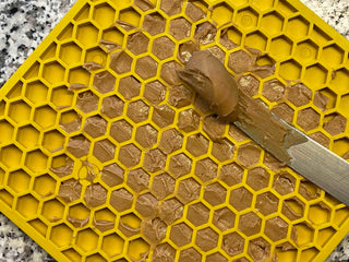 Honeycomb Design Emat Enrichment Licking Mat - Small