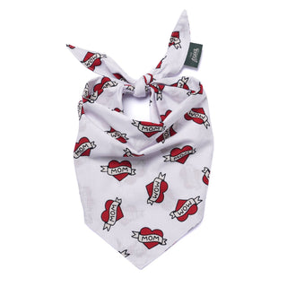 Love Mom Dog Bandana: M