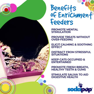 Fishy Design eMat Enrichment Lick Mat - small: Fishy emat - plum
