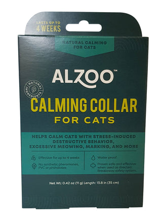 ALZOO Plant-Based Calming Collar for Cats, 30 Days