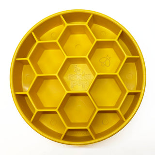 Honeycomb Design eBowl Enrichment Slow Feeder Bowl for Dogs: