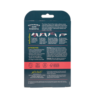 ALZOO Natural Plant-Based Flea & Tick Collar for Large Dog