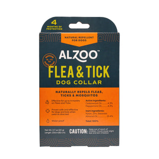 ALZOO Natural Plant-Based Flea & Tick Collar, Small Dogs