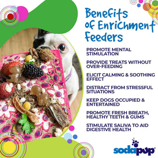 Flower Power Design eMat Enrichment Lick Mat - Pink: Flower Power E-Mat - Small