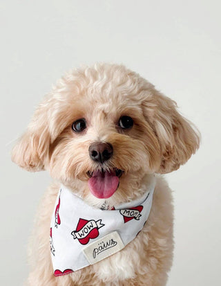 Love Mom Dog Bandana: L
