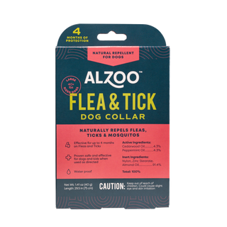 ALZOO Natural Plant-Based Flea & Tick Collar for Large Dog