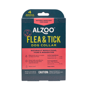 ALZOO Natural Plant-Based Flea & Tick Collar for Large Dog