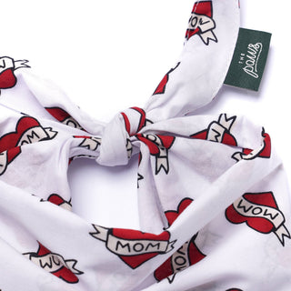 Love Mom Dog Bandana: M