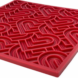 Heart Design Valentine Enrichment Lick Mat: Large